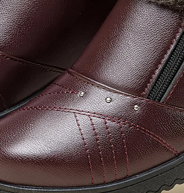 Women’s Warm Lined Waterproof Leather Shoes