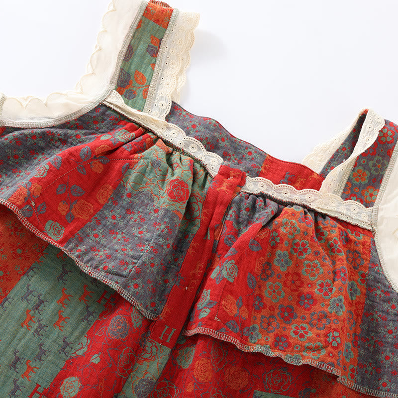 Women's Cotton Cami with Padding and Nightgown for Comfortable Sleep