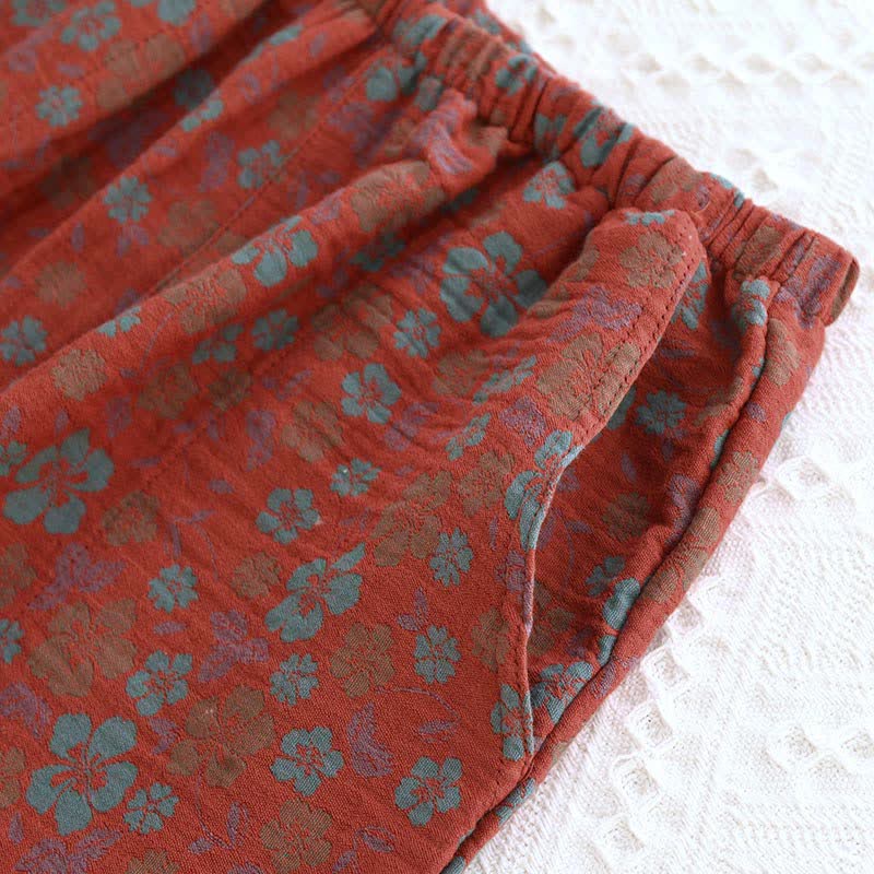 Ownkoti Floral Double Layer Gauze Pajama Set for Ultimate Comfort and Style