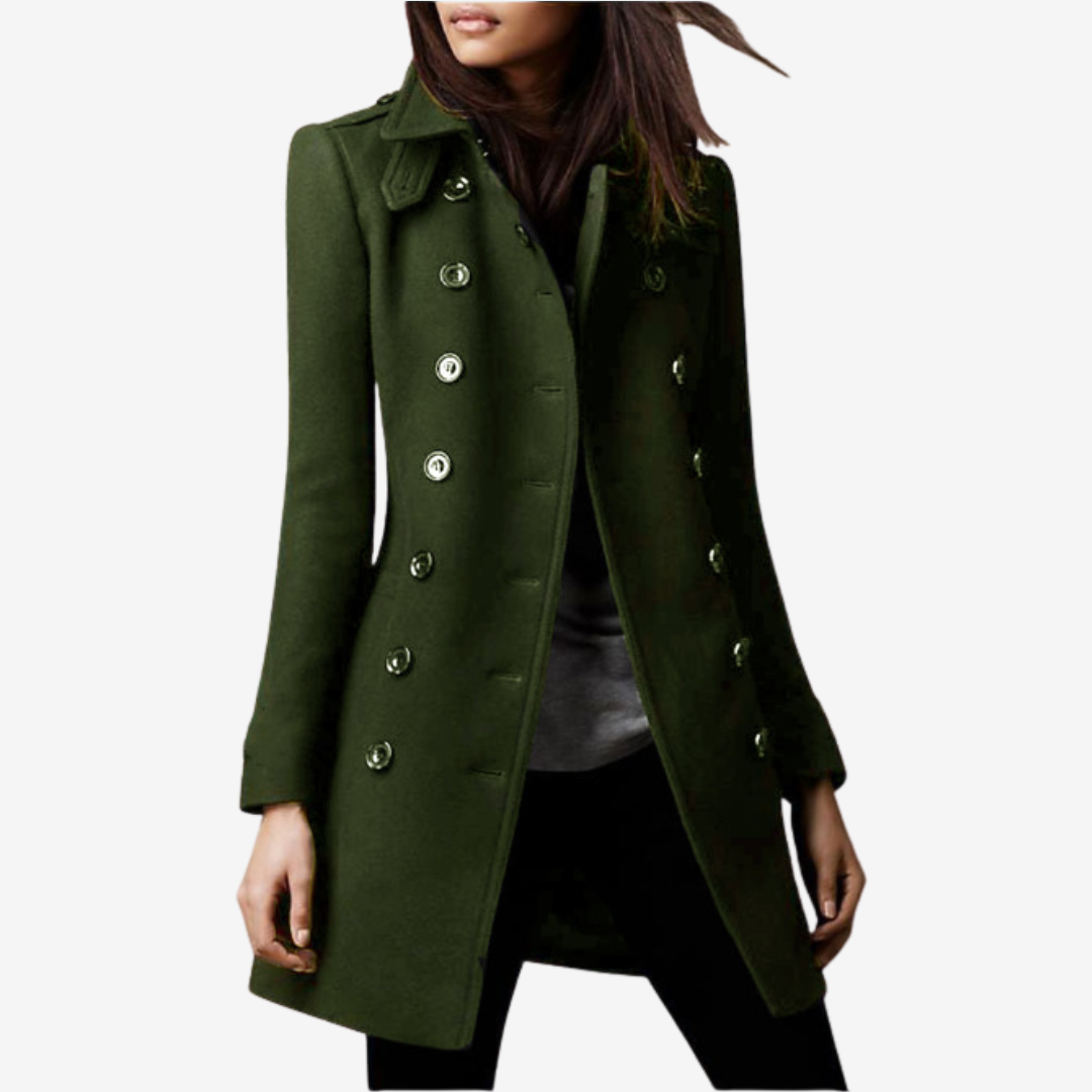 Rosellea™ Elegant and Sophisticated Buttoned Coat