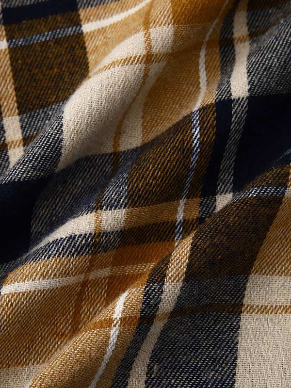 Stylish Classic Men's Thin Jacket with Plaid Hood