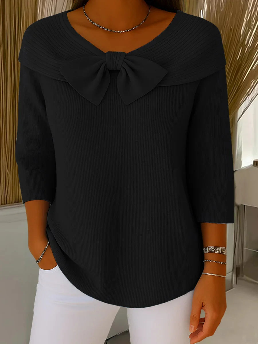 Women’s Casual Bow Knit Sweater