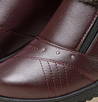 Women’s Warm Lined Waterproof Leather Shoes