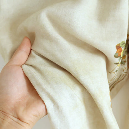 Ownkoti Vintage Floral Bamboo Fiber Pajama Set for Stylish Comfort