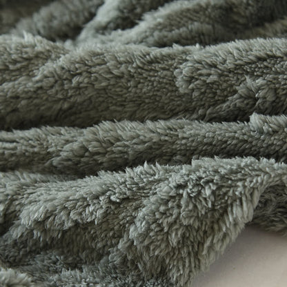 Ownkoti Vintage Style Embroidered Plush Fleece Pajama Set for Cozy Comfort