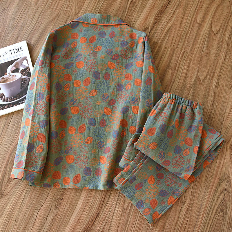 Ownkoti Green Shine in Cotton Voile - Comfortable Loungewear Set