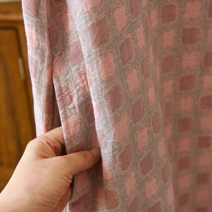 Ownkoti 100% Cotton Jacquard Nightgown with Colored Stripes for Ultimate Comfort