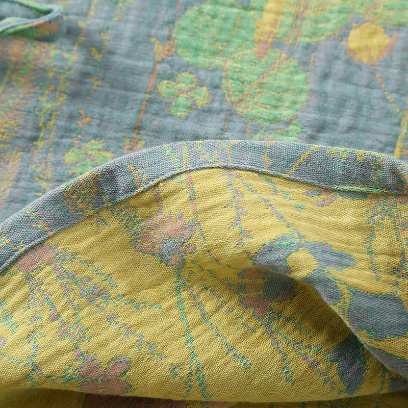 Ownkoti Cotton Gauze Vintage Retro Cozy Loungewear Set