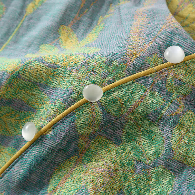 Ownkoti Cotton Gauze Vintage Retro Cozy Loungewear Set