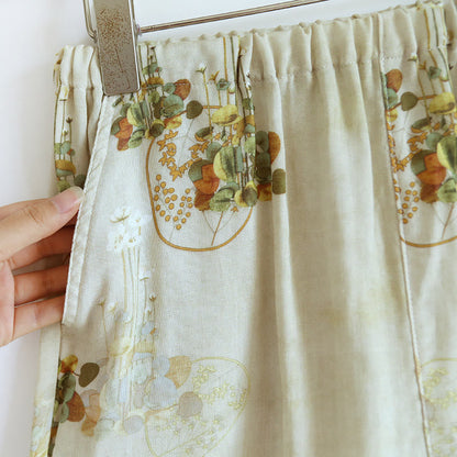 Elegant Bamboo Flower Nightwear Set - Comfortable Tank Top Pajamas