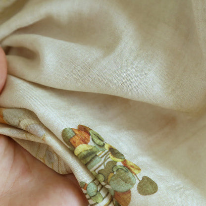 Elegant Bamboo Flower Nightwear Set - Comfortable Tank Top Pajamas