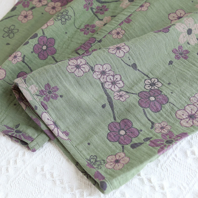 Women's Feather Flower Knot Cotton Relax Set for Ultimate Comfort