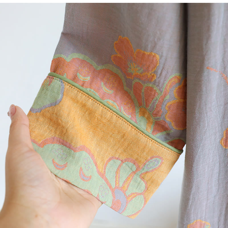 Pure Cotton Elegant Butterfly & Flower Nightdress - Comfortable and Stylish Sleepwear