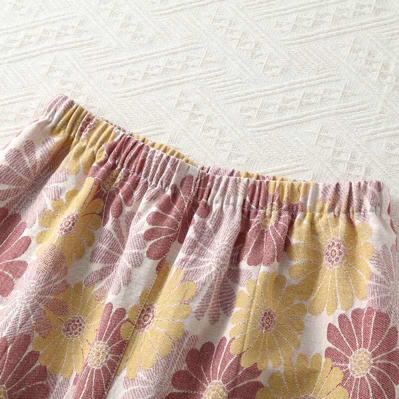 Ownkoti Ultra Comfortable Pure Cotton Yarn-Dyed Jacquard Loungewear Set