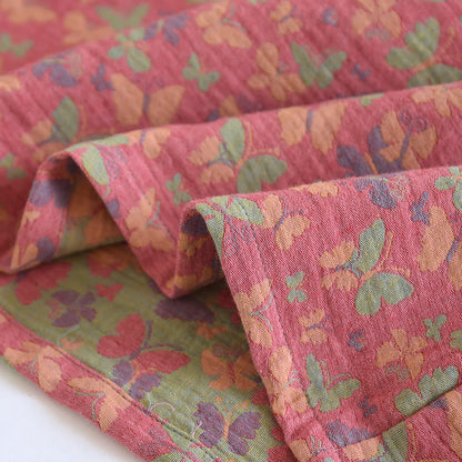 Cotton Gauze Jacquard Butterfly Pajama Set for Women