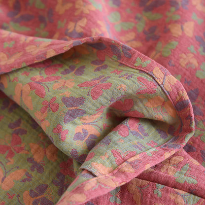 Cotton Gauze Jacquard Butterfly Pajama Set for Women