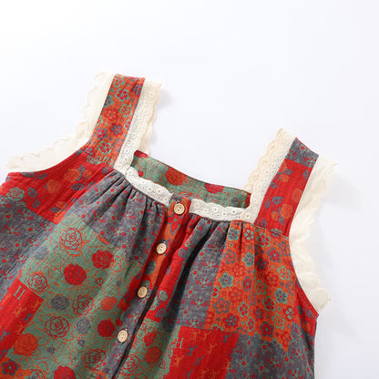 Women's Cotton Cami with Padding and Nightgown for Comfortable Sleep