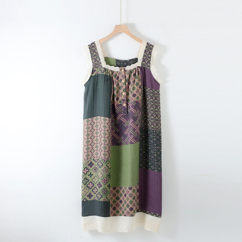 Women's Cotton Cami with Padding and Nightgown for Comfortable Sleep