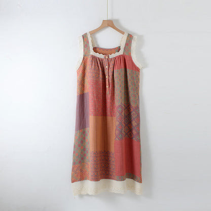 Women's Cotton Cami with Padding and Nightgown for Comfortable Sleep