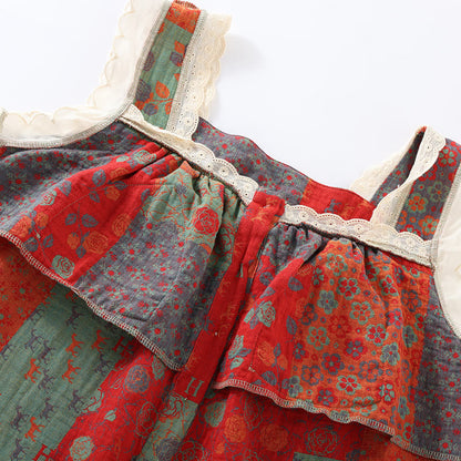 Women's Cotton Cami with Padding and Nightgown for Comfortable Sleep