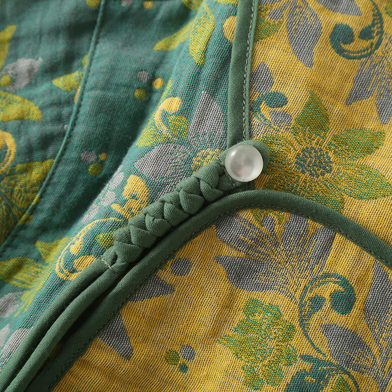 Cotton Jacquard Cotton Dress with Floral Design for Night