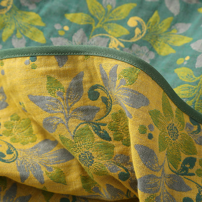 Cotton Jacquard Cotton Dress with Floral Design for Night