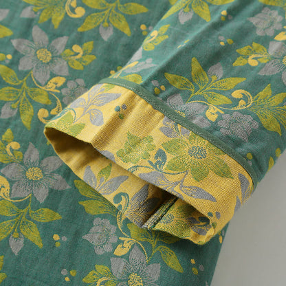 Cotton Jacquard Cotton Dress with Floral Design for Night