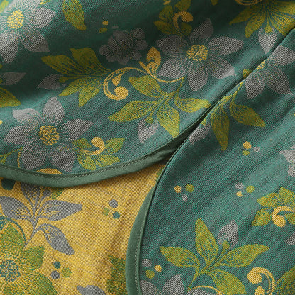 Cotton Jacquard Cotton Dress with Floral Design for Night