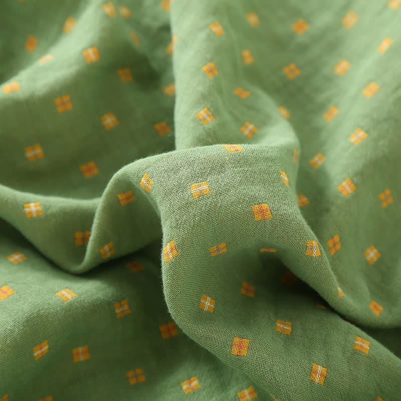 Diffuse Cotton Gauze Pajama Set - Comfortable Button-Down Sleepwear