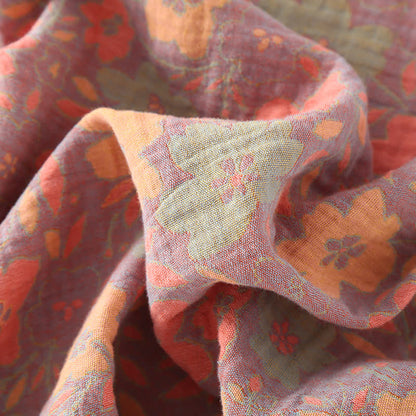 Vintage Floral Cotton Gauze Pajama Set for Stylish Comfort