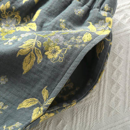 Ownkoti Vintage Jacquard Pure Cotton Loungewear Set for Ultimate Comfort