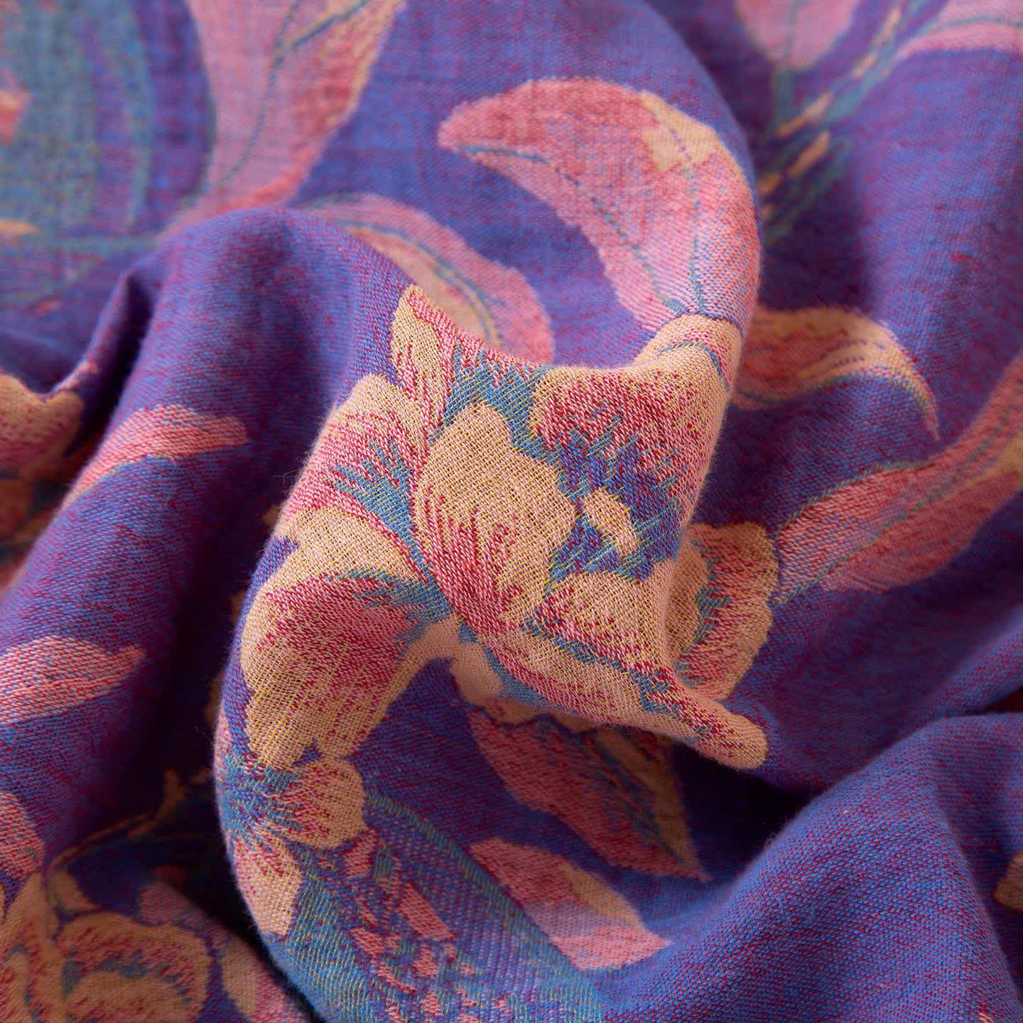 Ownkoti Oriental Style Peony & Pomegranate Cotton Sleepwear for Comfortable Night's Rest