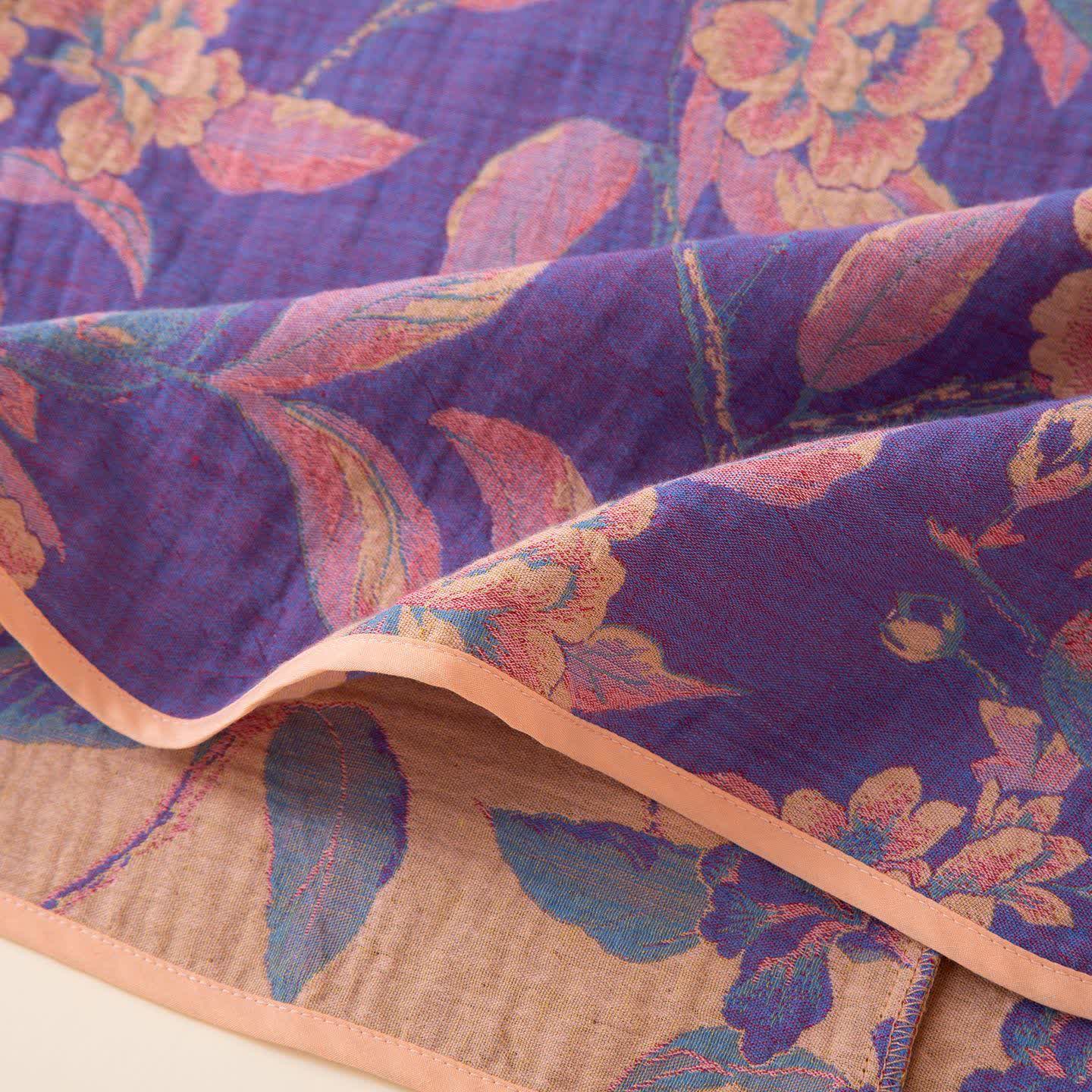 Ownkoti Oriental Style Peony & Pomegranate Cotton Sleepwear for Comfortable Night's Rest