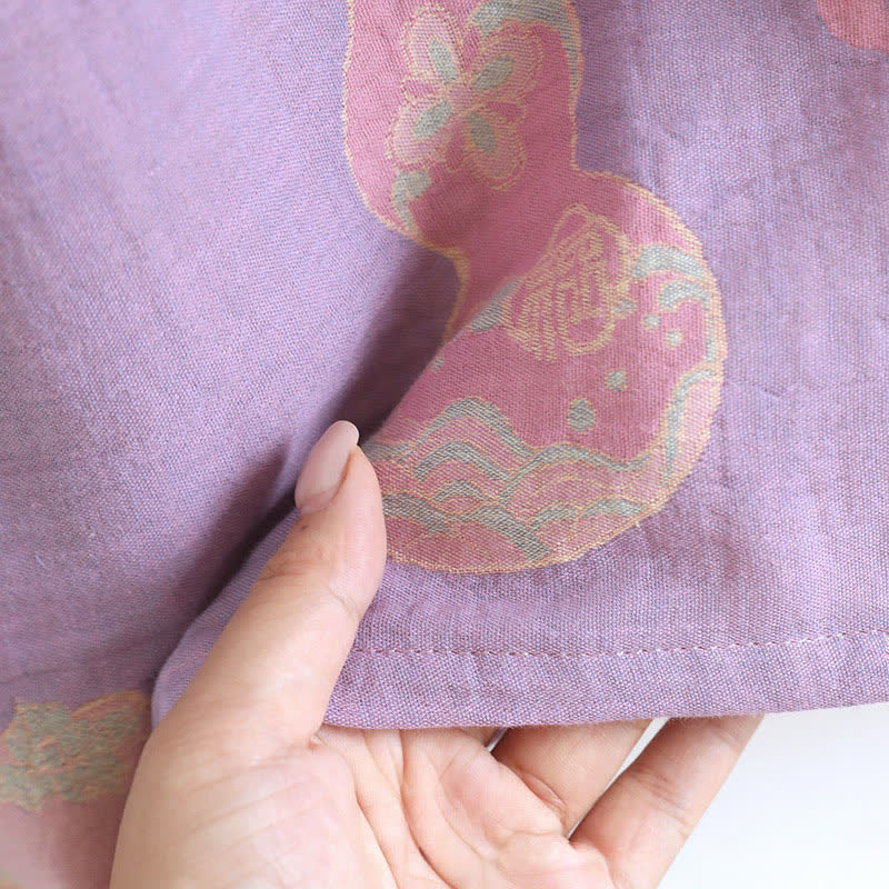 Ownkoti Women's Boiled Pumpkin Cotton Fine Underwear Loose Nightgown