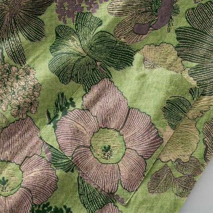 Ownkoti Patch Floral Cotton Gauze Kimono Shirt