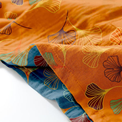 Ownkoti Ginkgo Cotton Gauze Kimono Loungewear Set - Comfort and Style in One