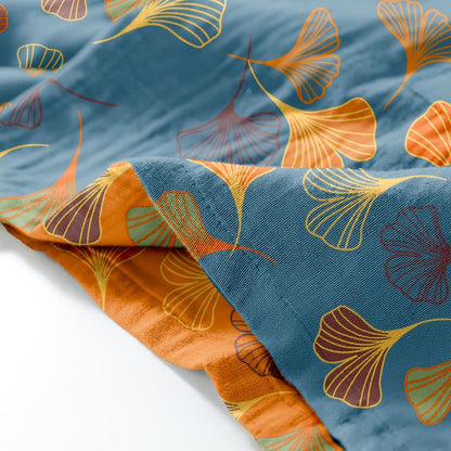 Ownkoti Ginkgo Cotton Gauze Kimono Loungewear Set - Comfort and Style in One