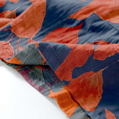 Ownkoti Floral Leaf Cotton Kimono Loungewear Set for Stylish Comfort