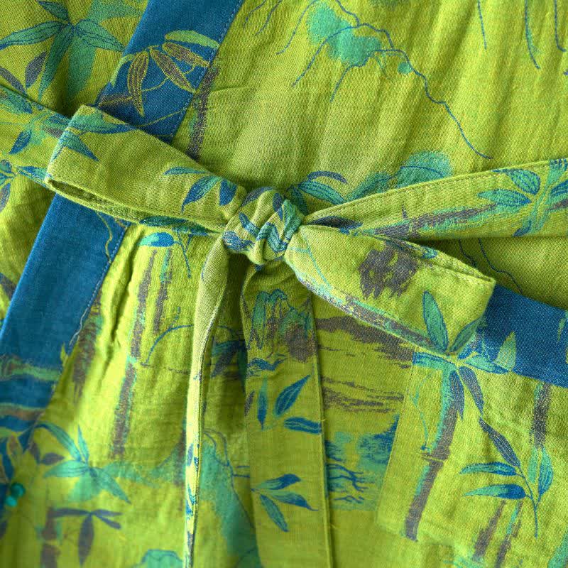 Ownkoti Women's Kimono Robe Made from Two-Color Bamboo Cotton Gauze for Ultimate Comfort