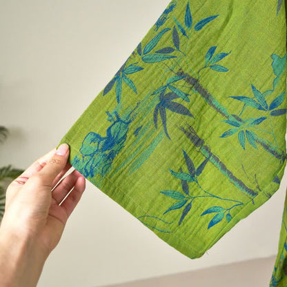 Ownkoti Bamboo Cotton Curly Kimono Loungewear Set