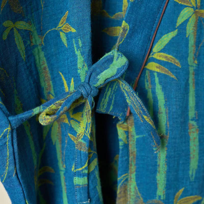 Ownkoti Bamboo Cotton Curly Kimono Loungewear Set