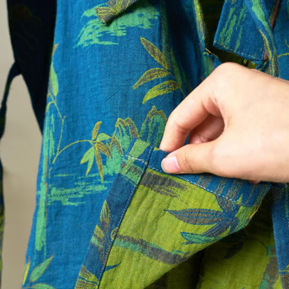 Ownkoti Bamboo Cotton Curly Kimono Loungewear Set