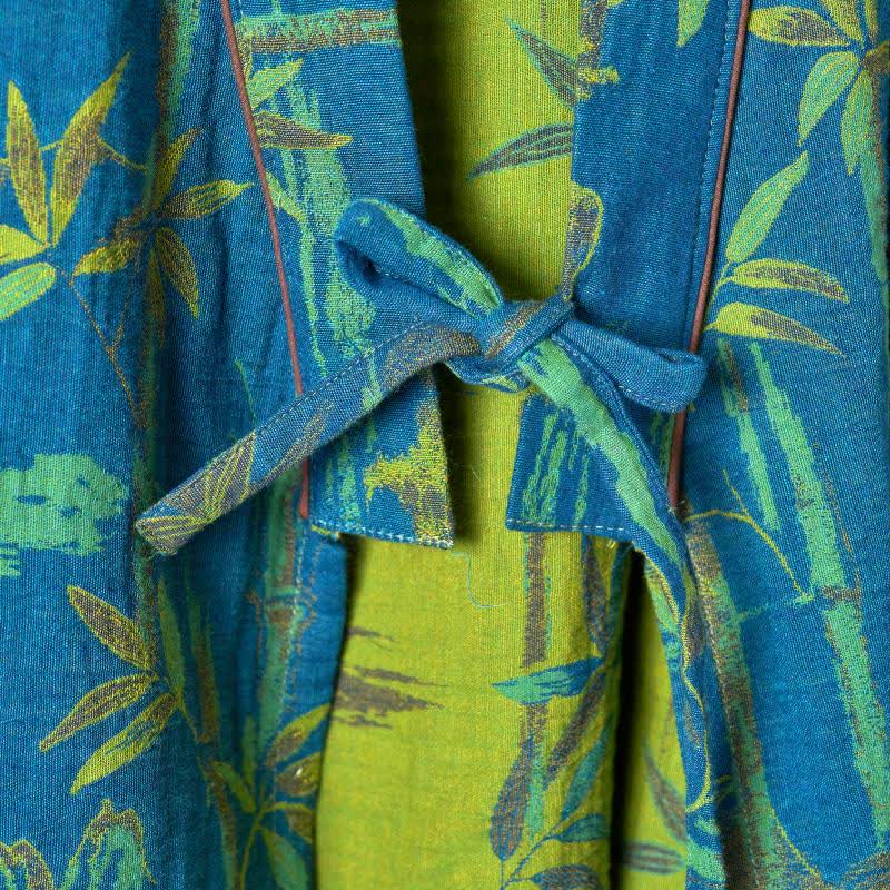 Ownkoti Bamboo Cotton Curly Kimono Loungewear Set