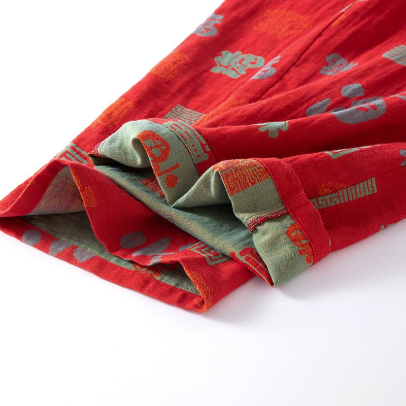 Ownkoti Oriental Happy Cotton Gauze Loungewear Set