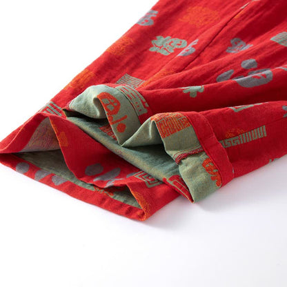 Ownkoti Oriental Happy Cotton Gauze Loungewear Set