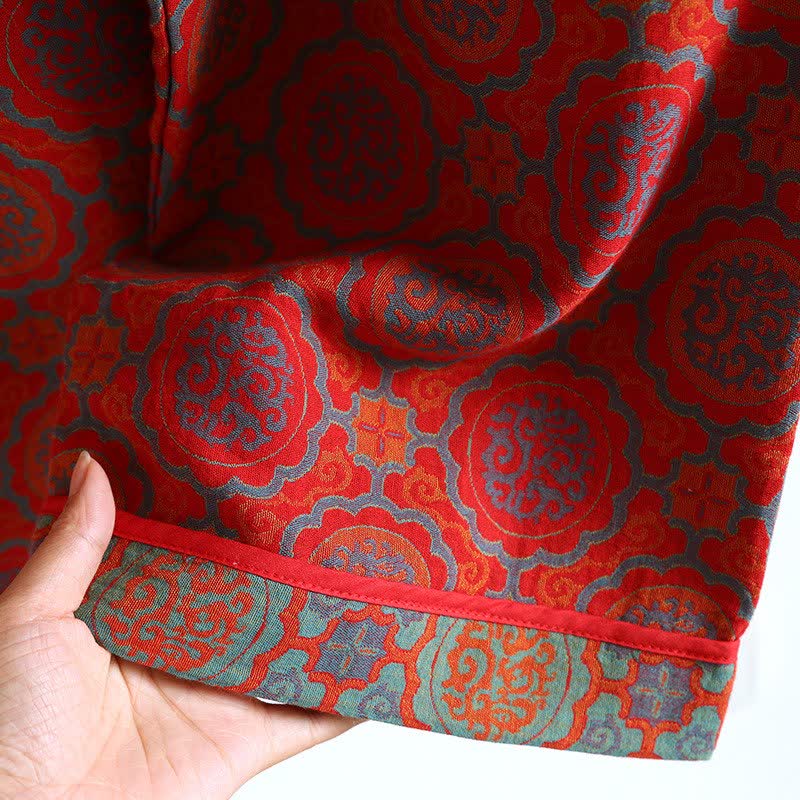 Ownkoti Oriental Retro Tassel Cotton Comfortable Loungewear Set