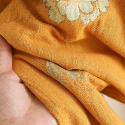 Ownkoti Oriental Style Peony Cotton Pajama Set for Women