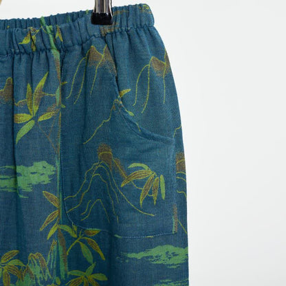 Ownkoti Bamboo Oriental Pajama Set with Fringes Made of Cotton