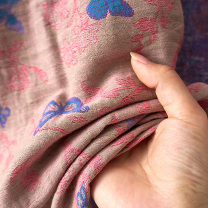 Ownkoti Fragrant Butterfly Cotton Gauze Kimono Loungewear Set