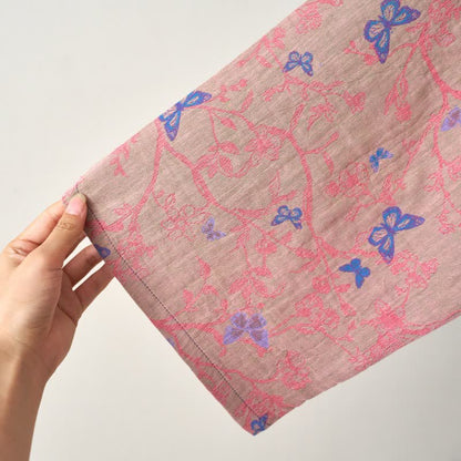 Ownkoti Fragrant Butterfly Cotton Gauze Kimono Loungewear Set